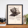 cadre_coquillage Tableau sur page de livre - Coquillage