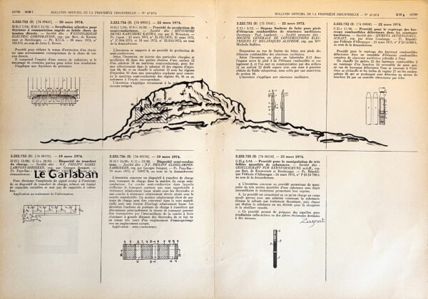 Tableau sur page de livre - Garlaban